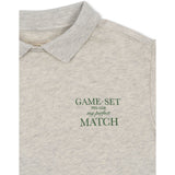 Konges Sløjd Off White Melange Spotty Ls Pikétröja GOTS