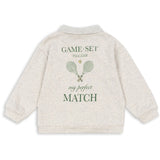Konges Sløjd Off White Melange Spotty Ls Pikétröja GOTS
