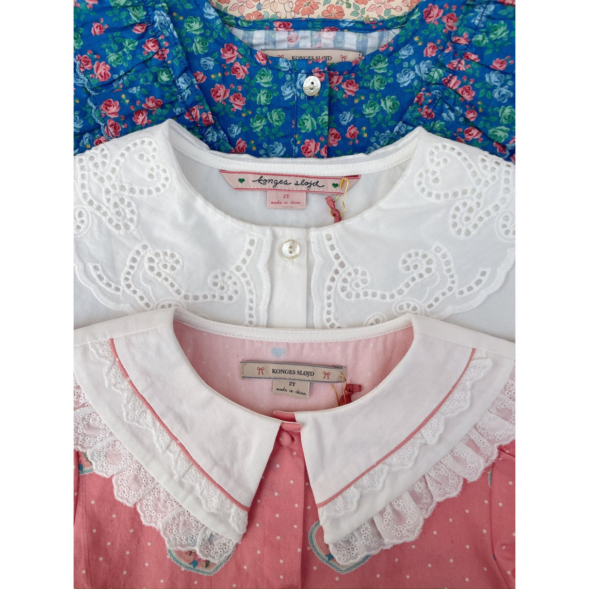 Konges Sløjd Optic White Rilo Krage Skjorta GOTS