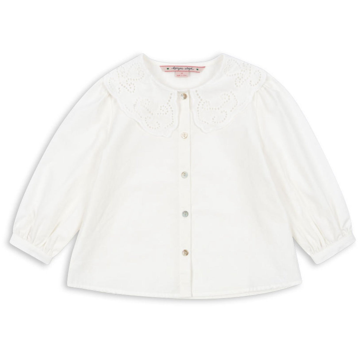 Konges Sløjd Optic White Rilo Krage Skjorta GOTS