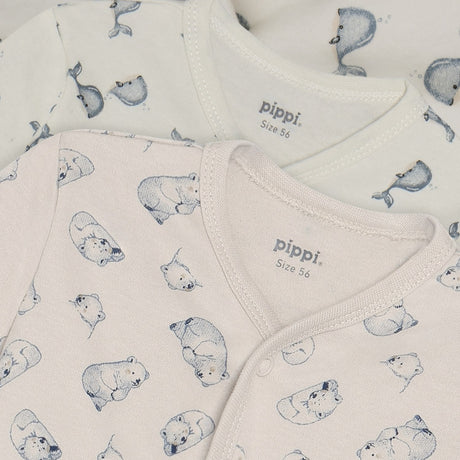 Pippi Flint Stone Nattdräkt W/F -Buttons 2-Pack