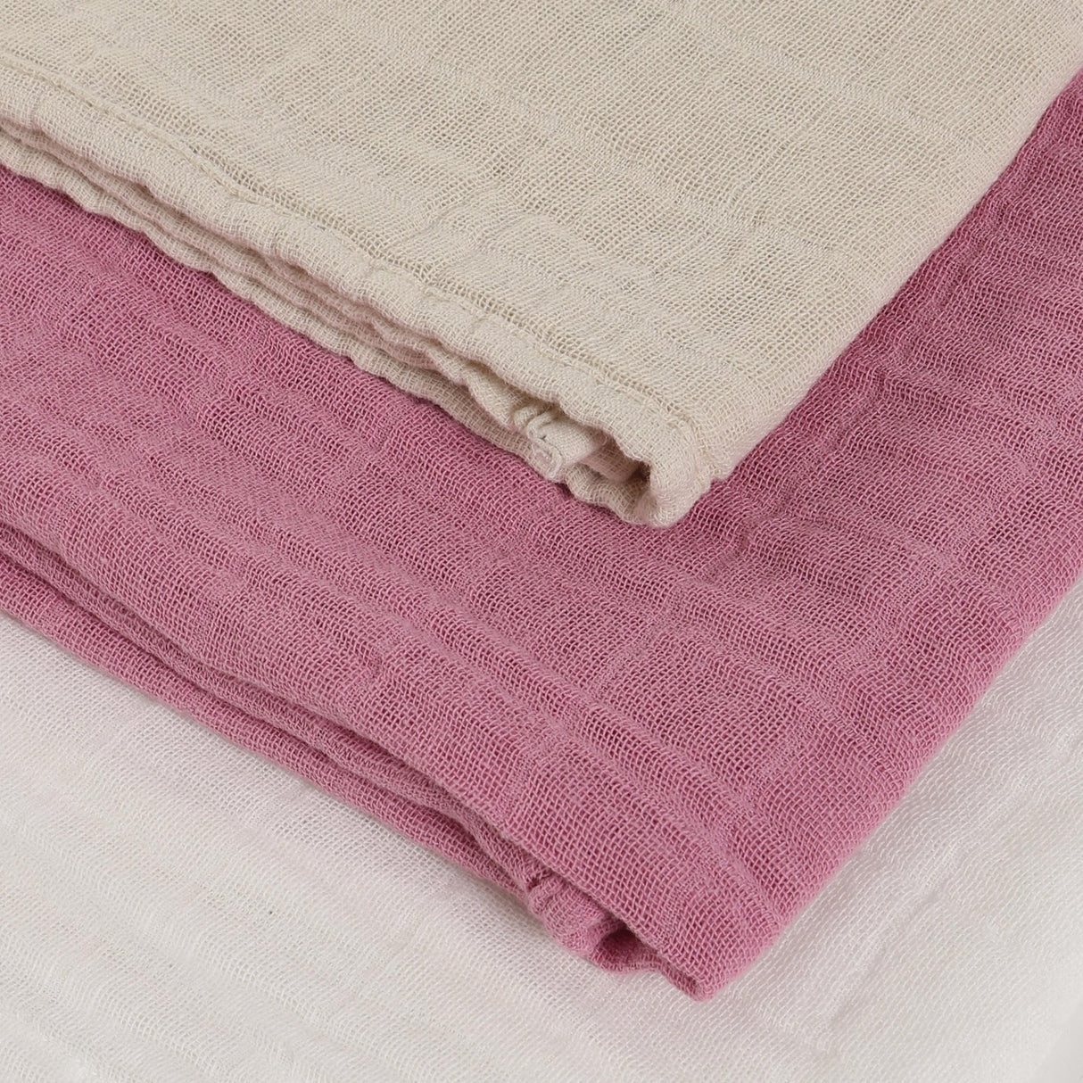 Pippi Mauve Orchid Muslin Cloth (3-Pack)