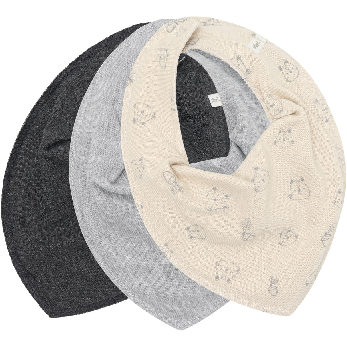 Pippi Rainy Day Bandana Tyg Haklapp Uni -Aop (3-Pack)