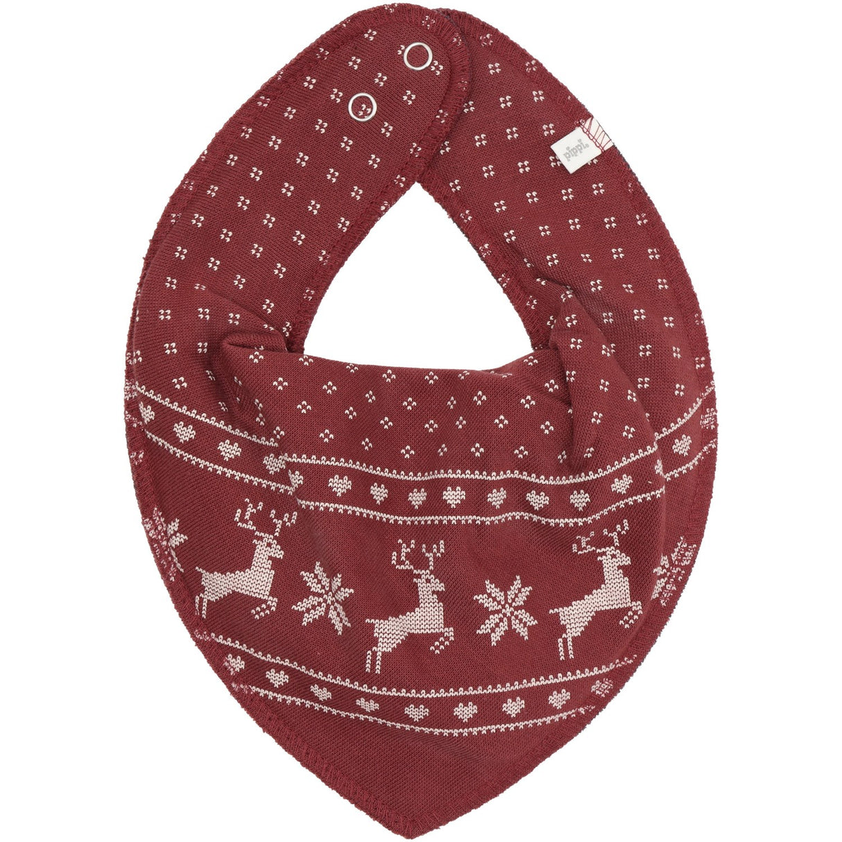 Pippi New Maroon Bandana Tyg Haklapp Uni - Aop (3-Pack)