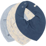 Pippi Dark Denim Bandana Tyg Haklapp Boy - Aop (3-Pack)