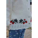 Konges Sløjd Bright White Minia Frill Cardigan