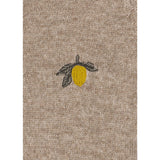 Konges Sløjd Light Brown Mattou Stickad Onesie