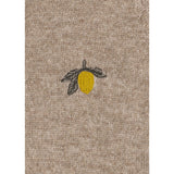 Konges Sløjd Light Brown Mattou Stickad Onesie