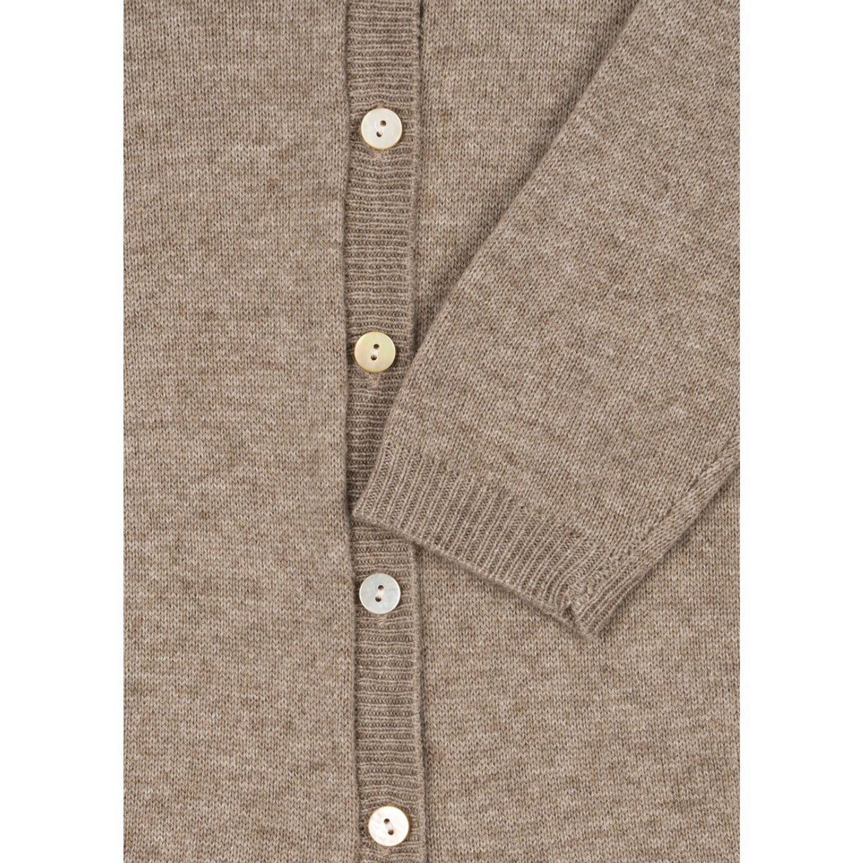 Konges Sløjd Light Brown Mattou Stickad Onesie