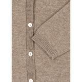 Konges Sløjd Light Brown Mattou Stickad Cardigan