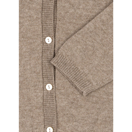 Konges Sløjd Light Brown Mattou Stickad Cardigan