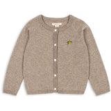 Konges Sløjd Light Brown Mattou Stickad Cardigan