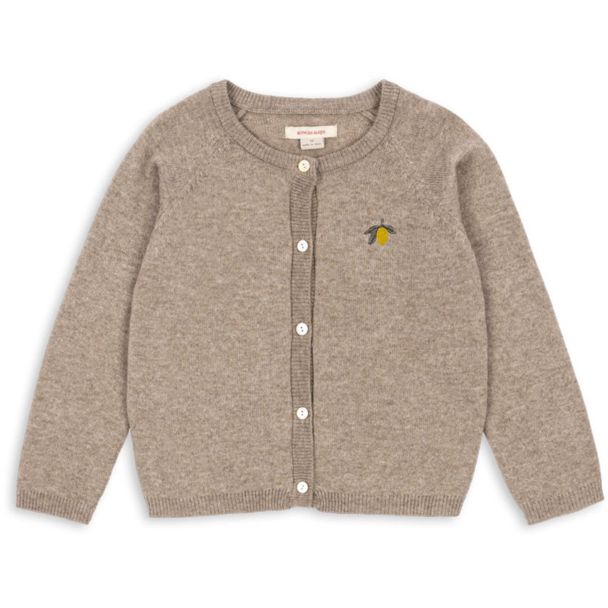 Konges Sløjd Light Brown Mattou Stickad Cardigan