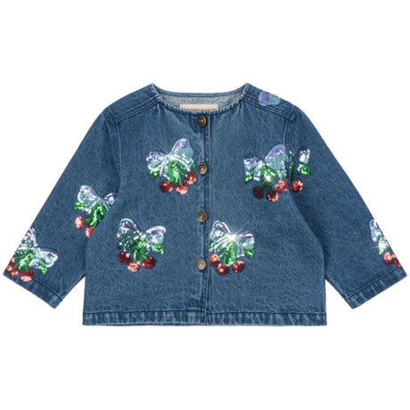 Konges Sløjd Amarena Sequin Magot Paljet Denim Jacka GOTS