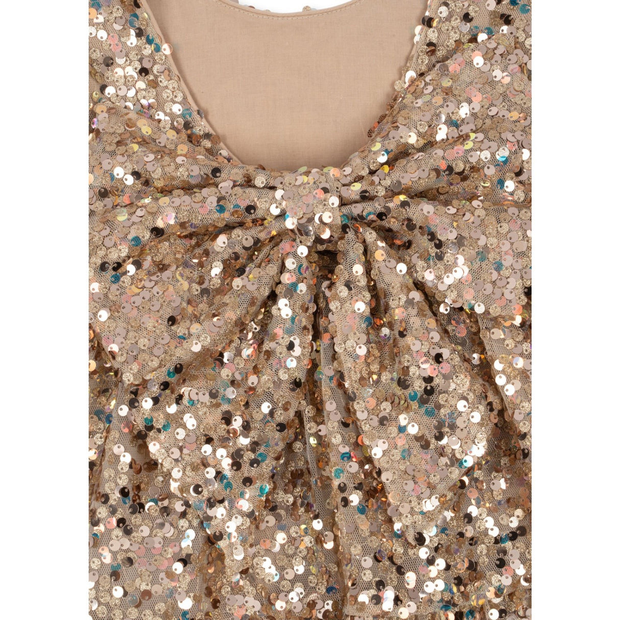 Konges Sløjd Gold Glitter Lila Sequins Rosett Klänning