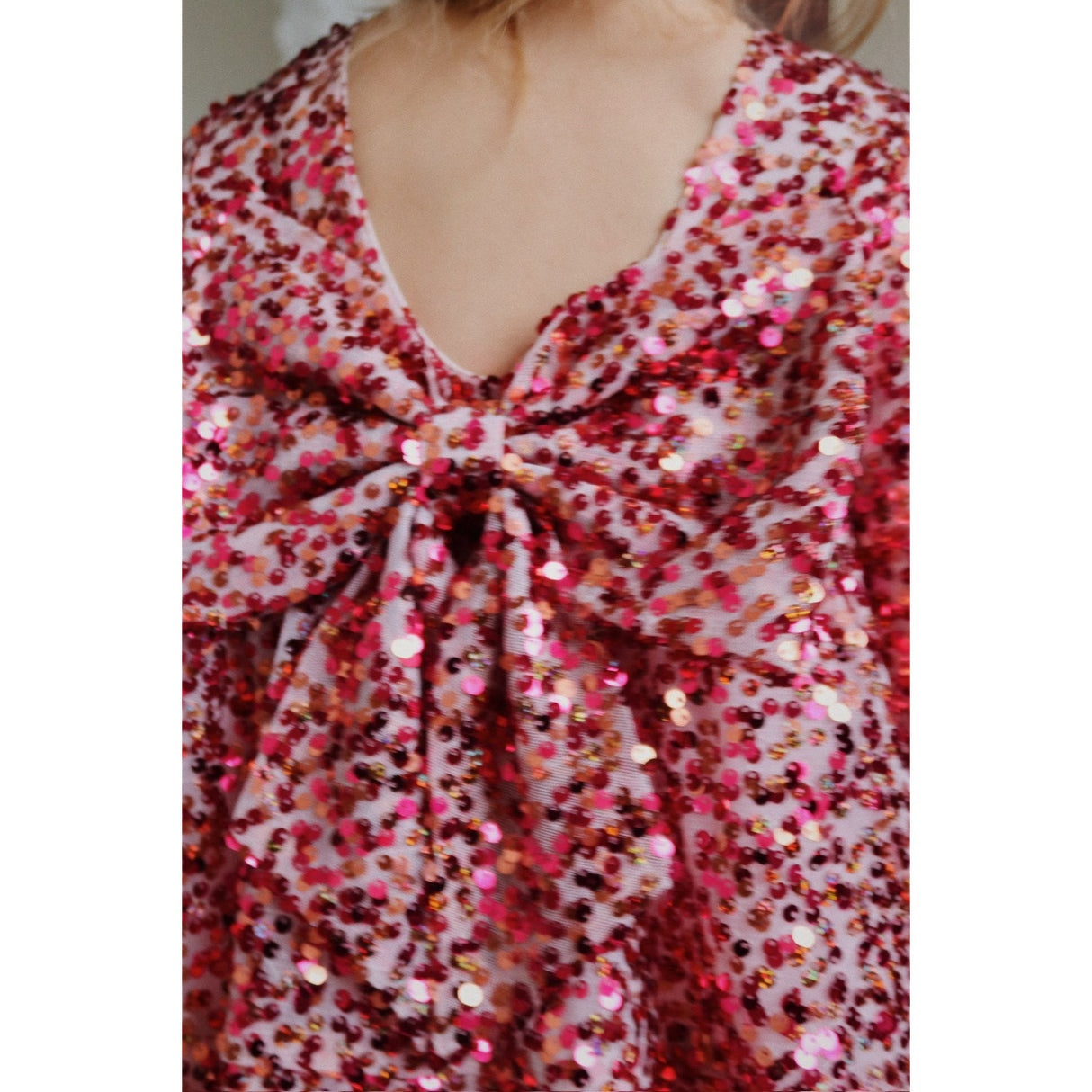 Konges Sløjd Sparkling Sangria Lila Sequins Rosett Klänning