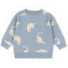 Konges Sløjd Dino Mist Lapis Stickad Sweater GOTS
