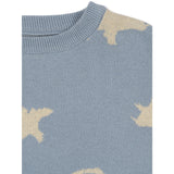Konges Sløjd Dino Mist Lapis Stickad Sweater GOTS