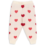 Konges Sløjd Coeur Coloré Duo Pink Lapis Stickad Byxor GOTS