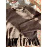 Konges Sløjd Brown Melange Cathy Stickad Sweater