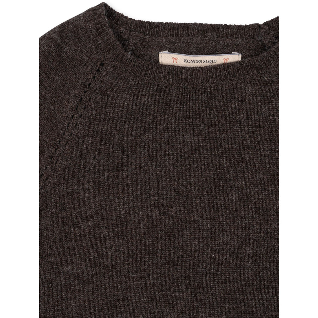 Konges Sløjd Brown Melange Cathy Stickad Sweater