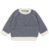 Konges Sløjd Ensign Blue/Buttercream Berle Stickad Sweater