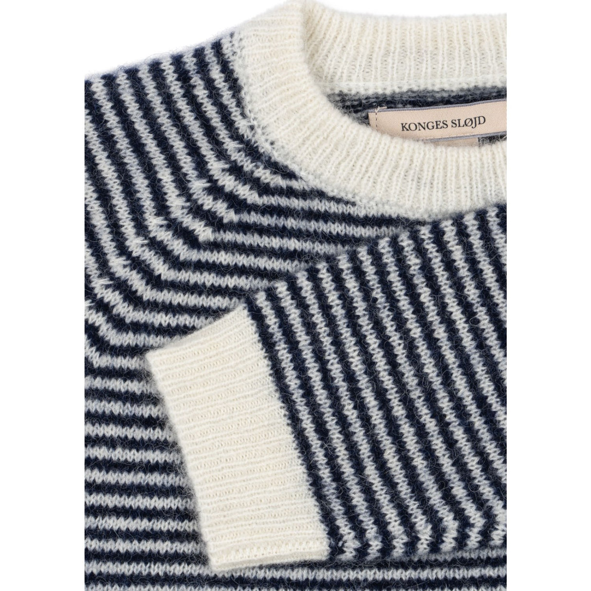 Konges Sløjd Ensign Blue/Buttercream Berle Stickad Sweater