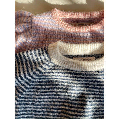 Konges Sløjd Ensign Blue/Buttercream Berle Stickad Sweater