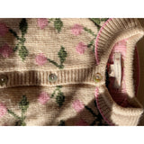 Konges Sløjd Cherry Belou Stickad Krage Cardigan