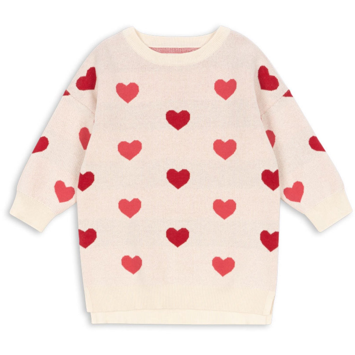 Konges Sløjd Coeur Coloré Duo Pink Lapis Stickad Klänning GOTS