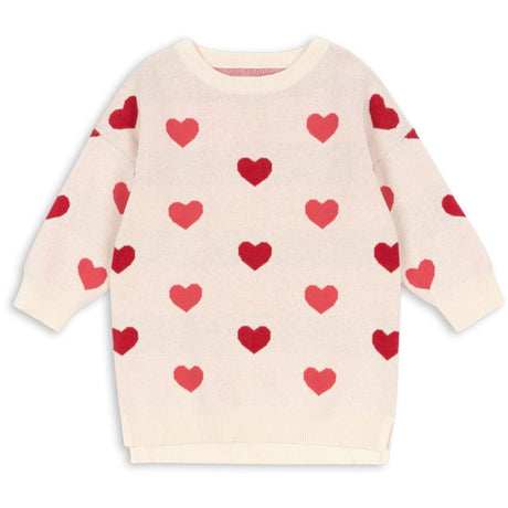 Konges Sløjd Coeur Coloré Duo Pink Lapis Stickad Klänning GOTS