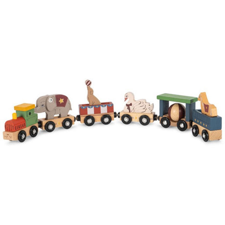 Konges Sløjd Multi Wooden Animal Train Fsc