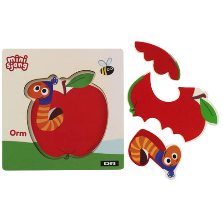 DR Träpussel, 3 delar, Mask