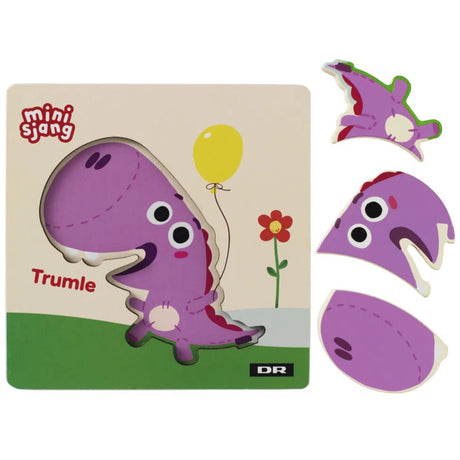 DR Träpussel, 3 delar, trumma