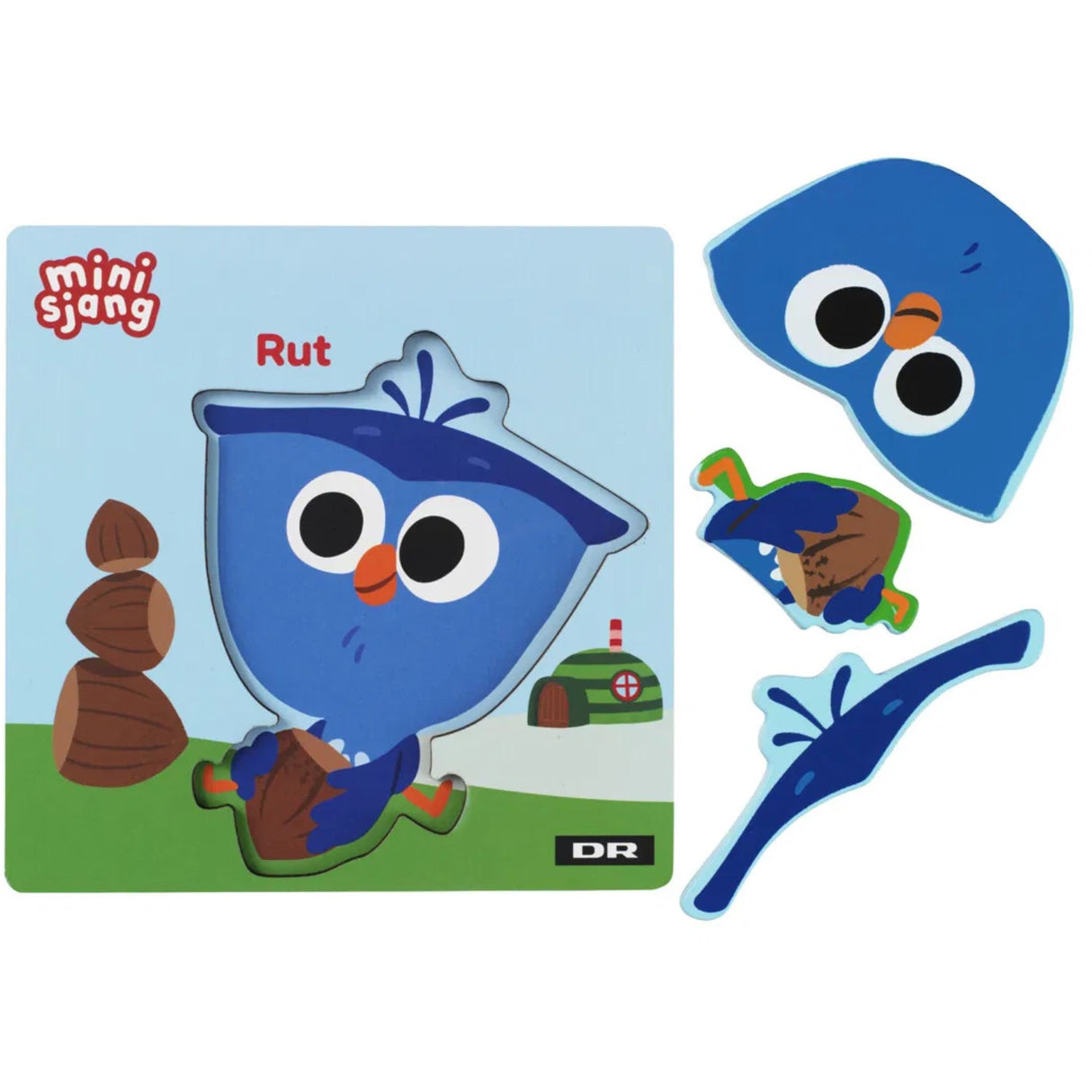 DR Träpussel, 3 delar, Rut