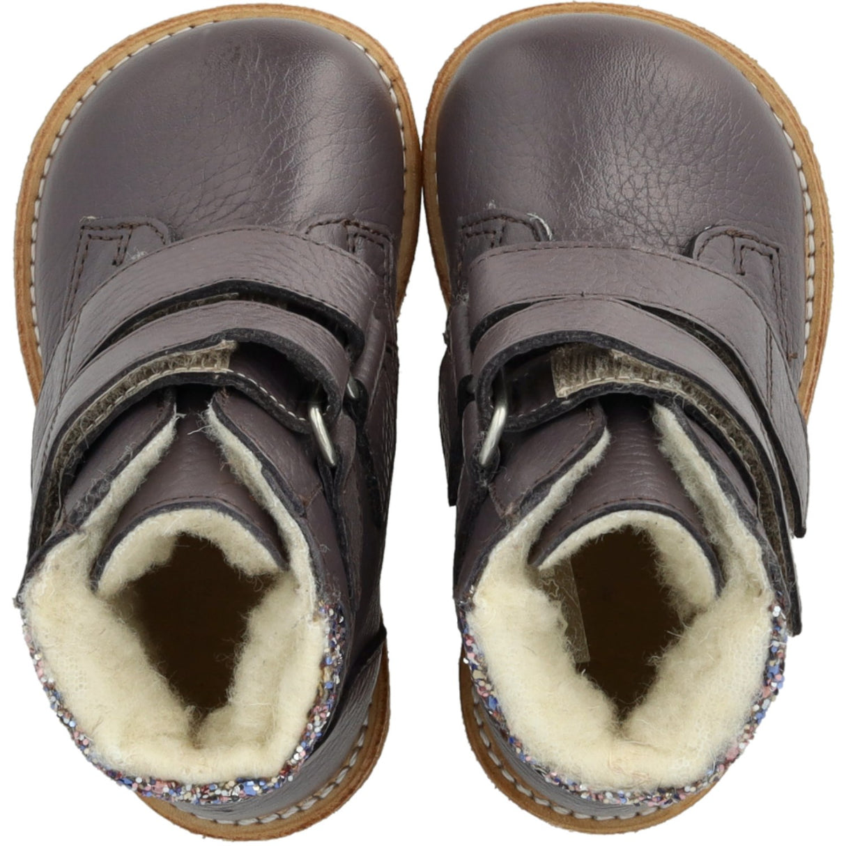 Angulus Lavender/Pastel Multi Glitter TEX Känga med Glitter och Kardborreknäppning