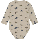 Minymo Oxford Tan Body LS AOP Sweat