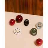 Bibs Ivory/Plum Napp Colour Holiday Rosett 2-Pack Latex