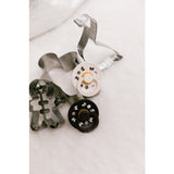 Bibs Ivory/Plum Napp Colour Holiday Rosett 2-Pack Latex