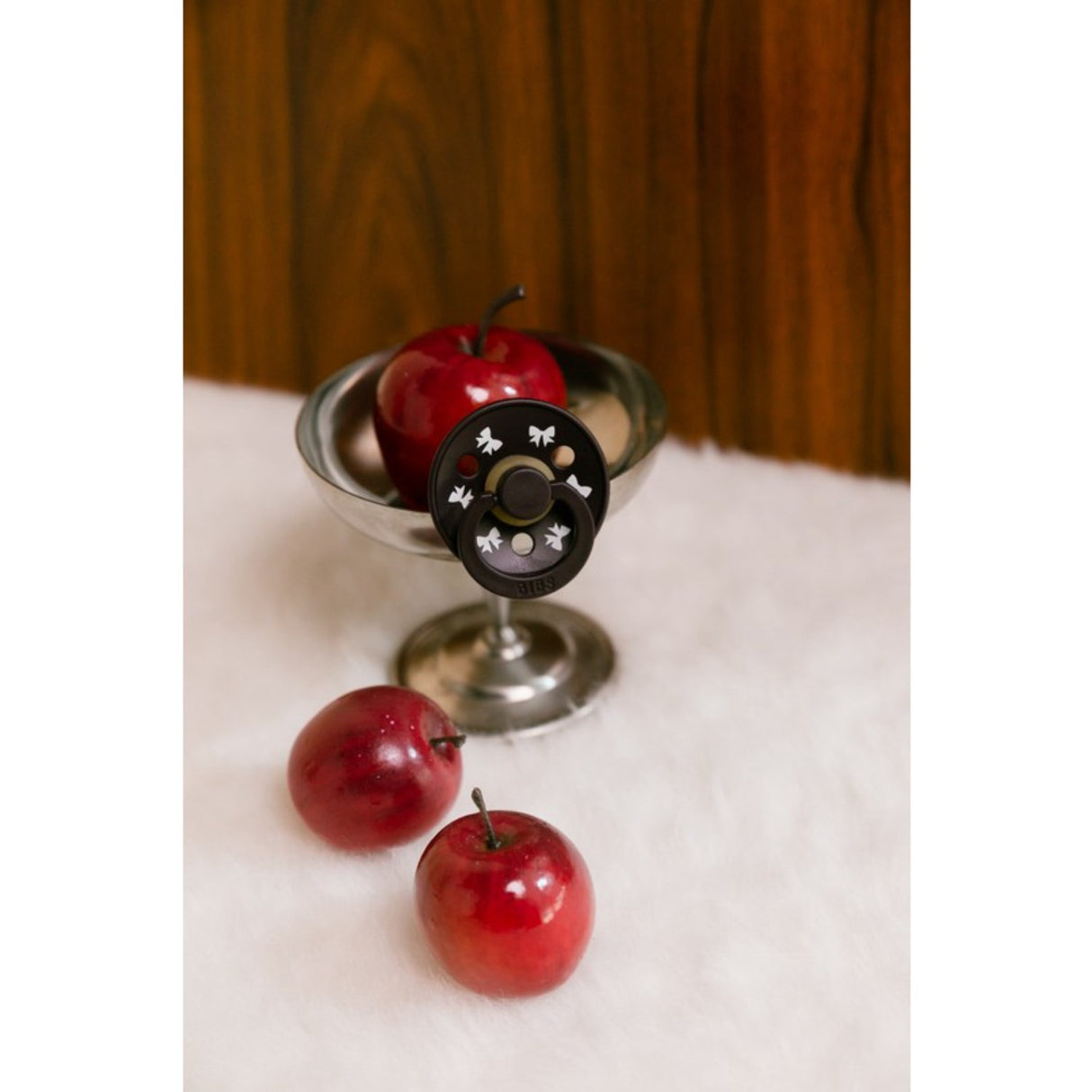 Bibs Ivory/Plum Napp Colour Holiday Rosett 2-Pack Latex