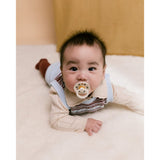 Bibs Ivory/Plum Napp Colour Holiday Rosett 2-Pack Latex