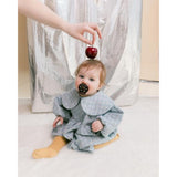 Bibs Ivory/Plum Napp Colour Holiday Rosett 2-Pack Latex