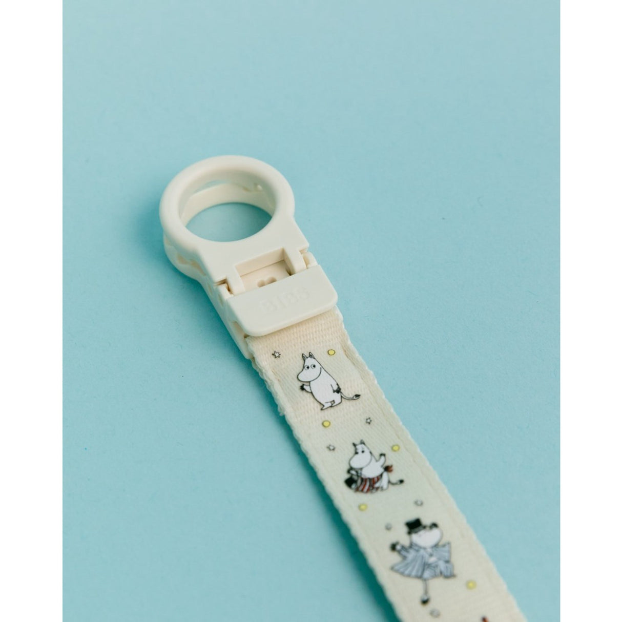 Bibs X Moomin Ivory/sage Colour Napp & Loop Clip Gift Sett Latex