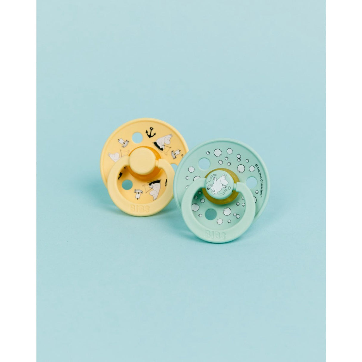 Bibs X Moomin Nordic Mint Mix Napp Colour 2-Pack Sailing Latex
