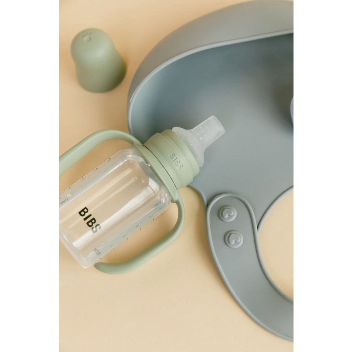 Bibs Sage Baby Sippy Flaska Spout Round Silikon Slow Flow