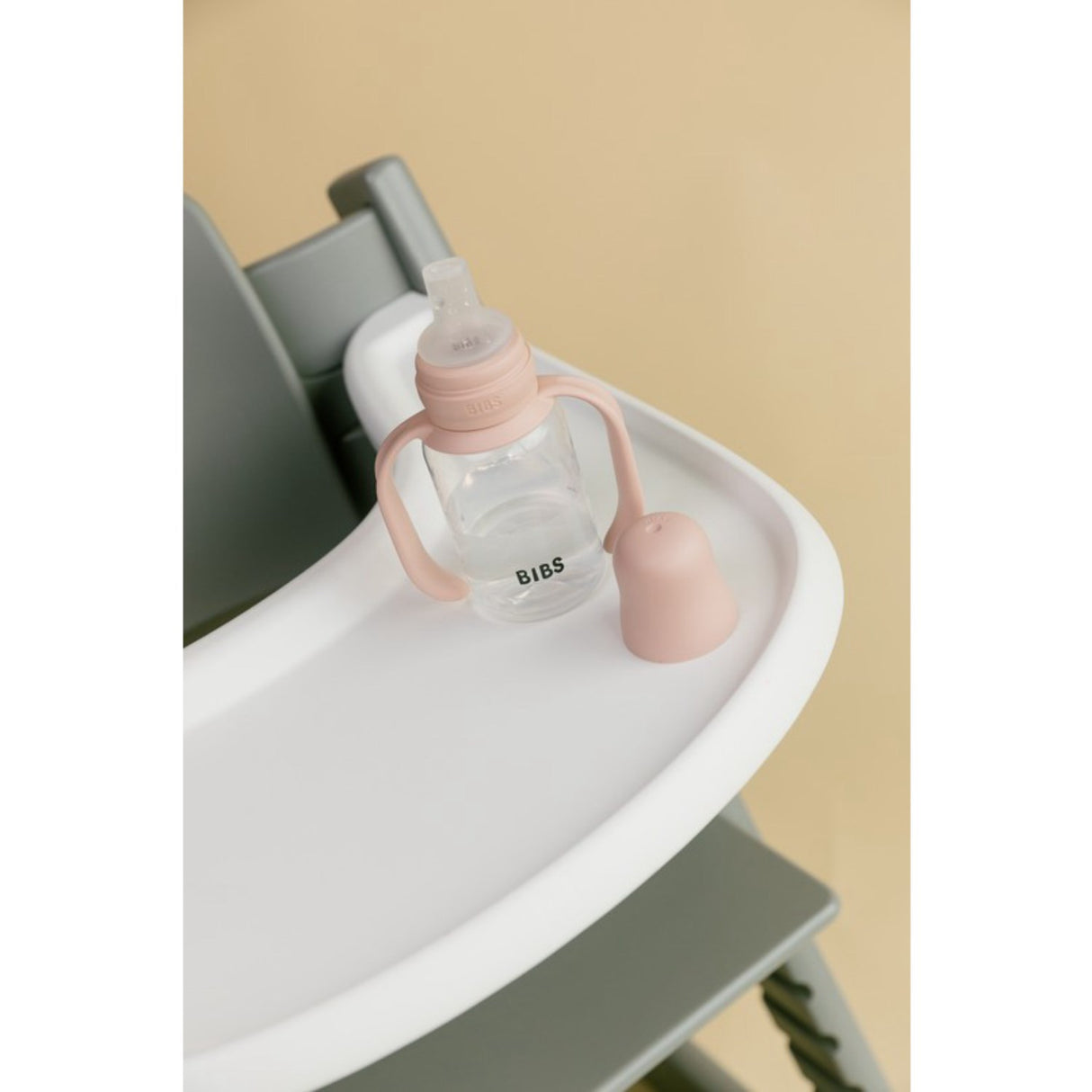 Bibs Blush Baby Sippy Flaska Spout Round Silikon Slow Flow