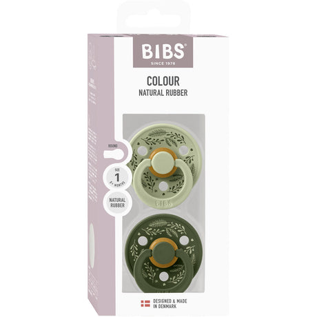 Bibs Sage/Hunter Green Napp Colour Holiday Leaf 2-Pack Latex