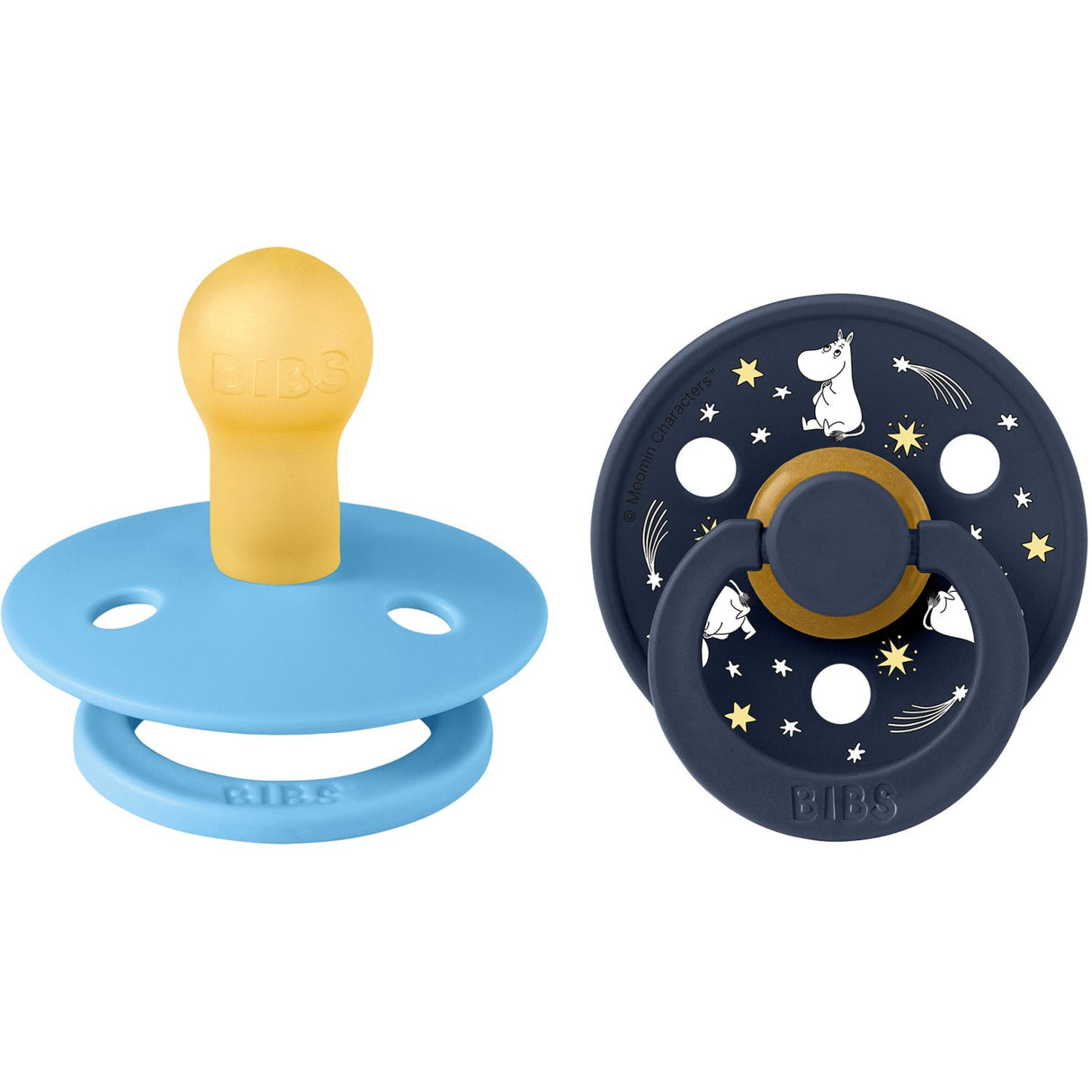 Bibs X Moomin Breeze Mix Napp Colour 2-Pack Good Night Latex