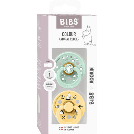 Bibs X Moomin Nordic Mint Mix Napp Colour 2-Pack Sailing Latex