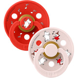 Bibs X Moomin Candy Apple Mix Napp Colour 2-Pack Dancing Latex